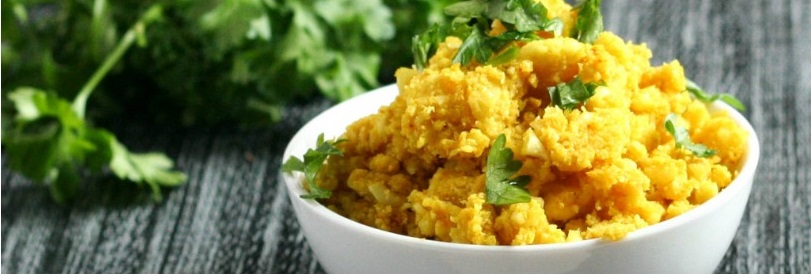 Feelgood curry in cvetačni riž