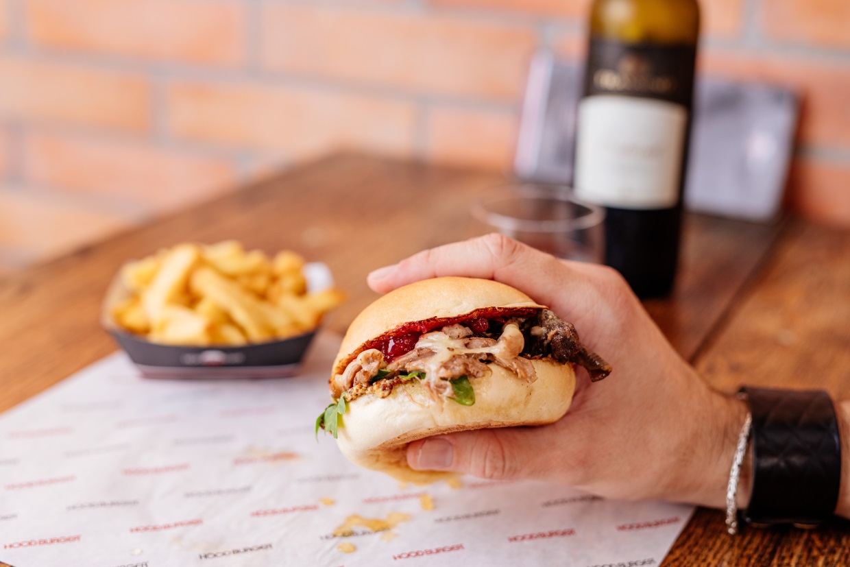 Za martinovo na burger z račko