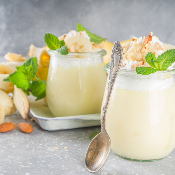 Domač bananin puding