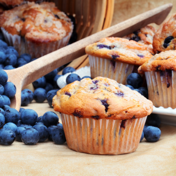 Pirini muffini z borovnicami