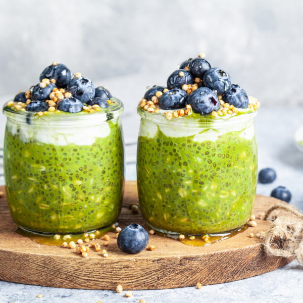 Matcha chia puding