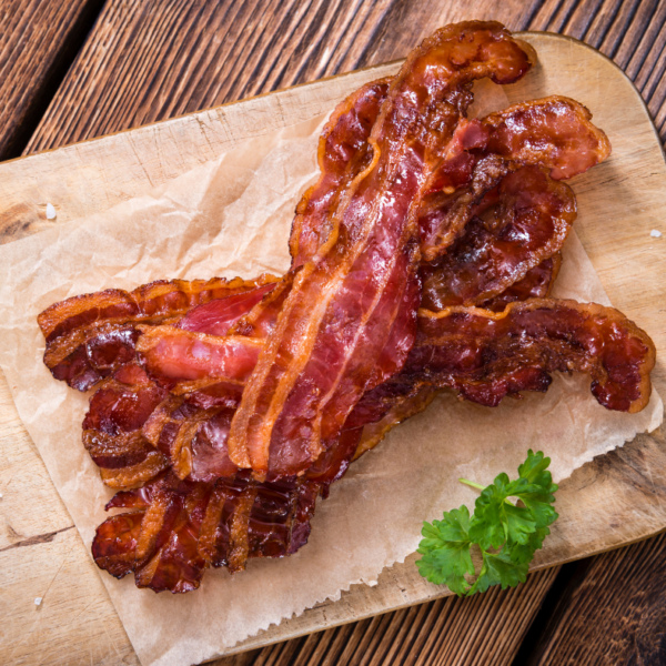 Pečena slanina z manj maščobe